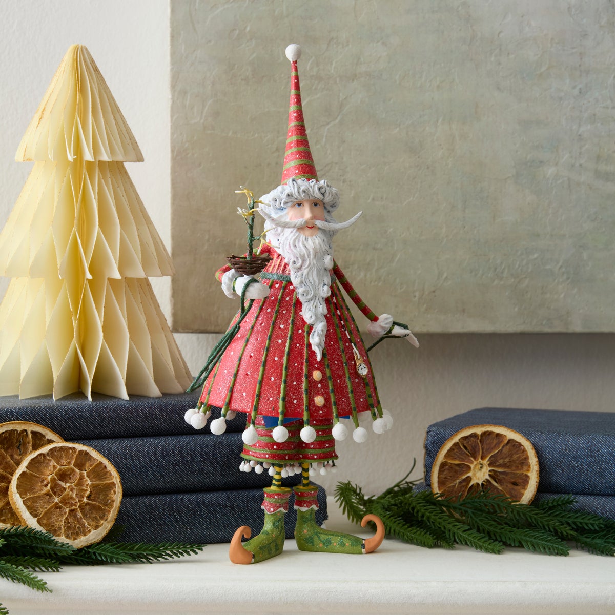 Patience Brewster Dash Away Dashing Santa Figure - Image 2