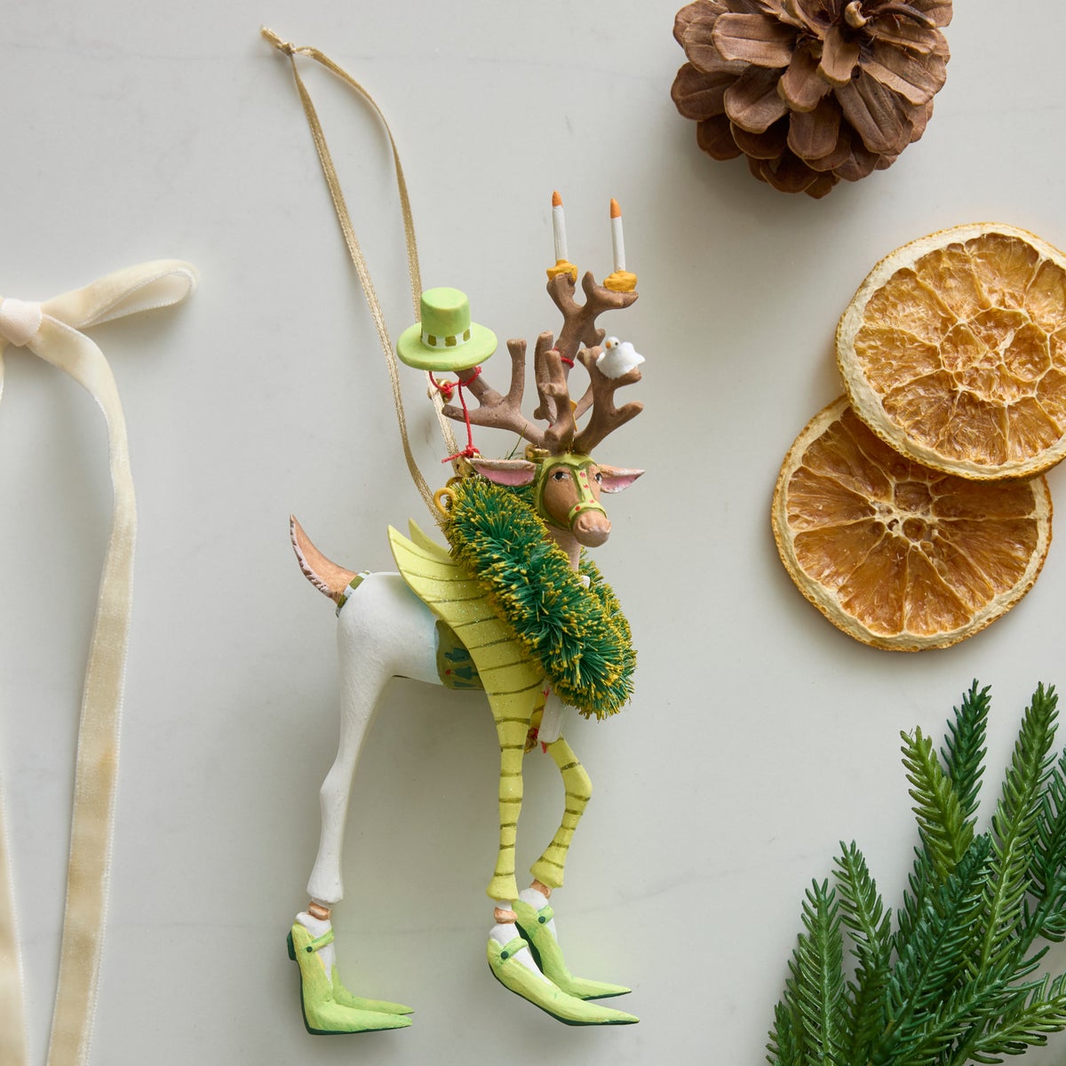 Patience Brewster Dash Away Prancer Reindeer Ornament - Image 2