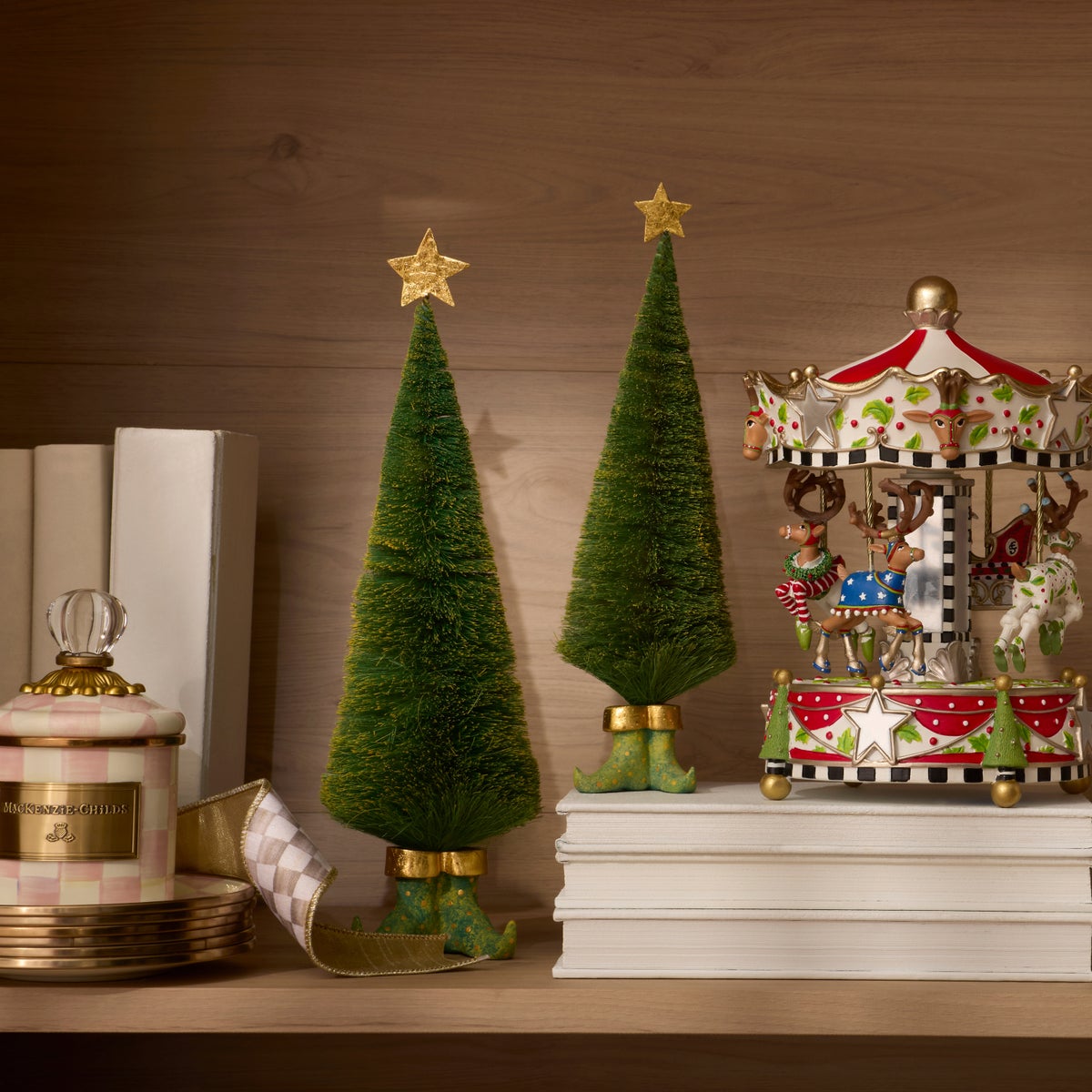 Patience Brewster Dash Away Sisal Elf Tree Figures - Image 3