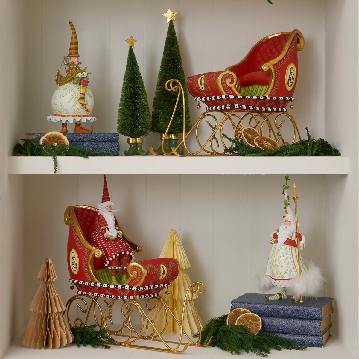 Patience Brewster Dash Away Sisal Elf Tree Figures - Image 4
