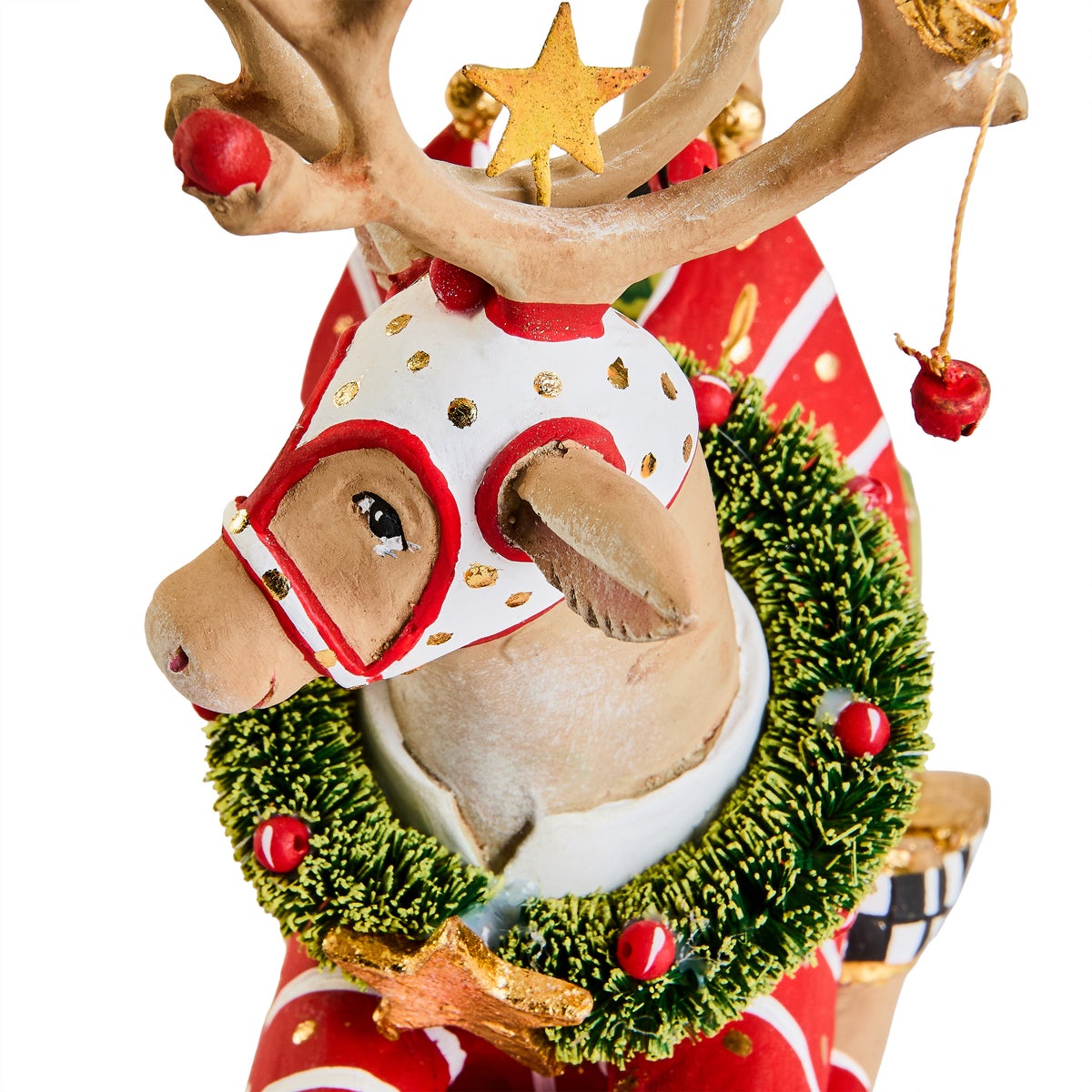 Patience Brewster Dash Away Sitting Prancer Reindeer Figure - Image 5