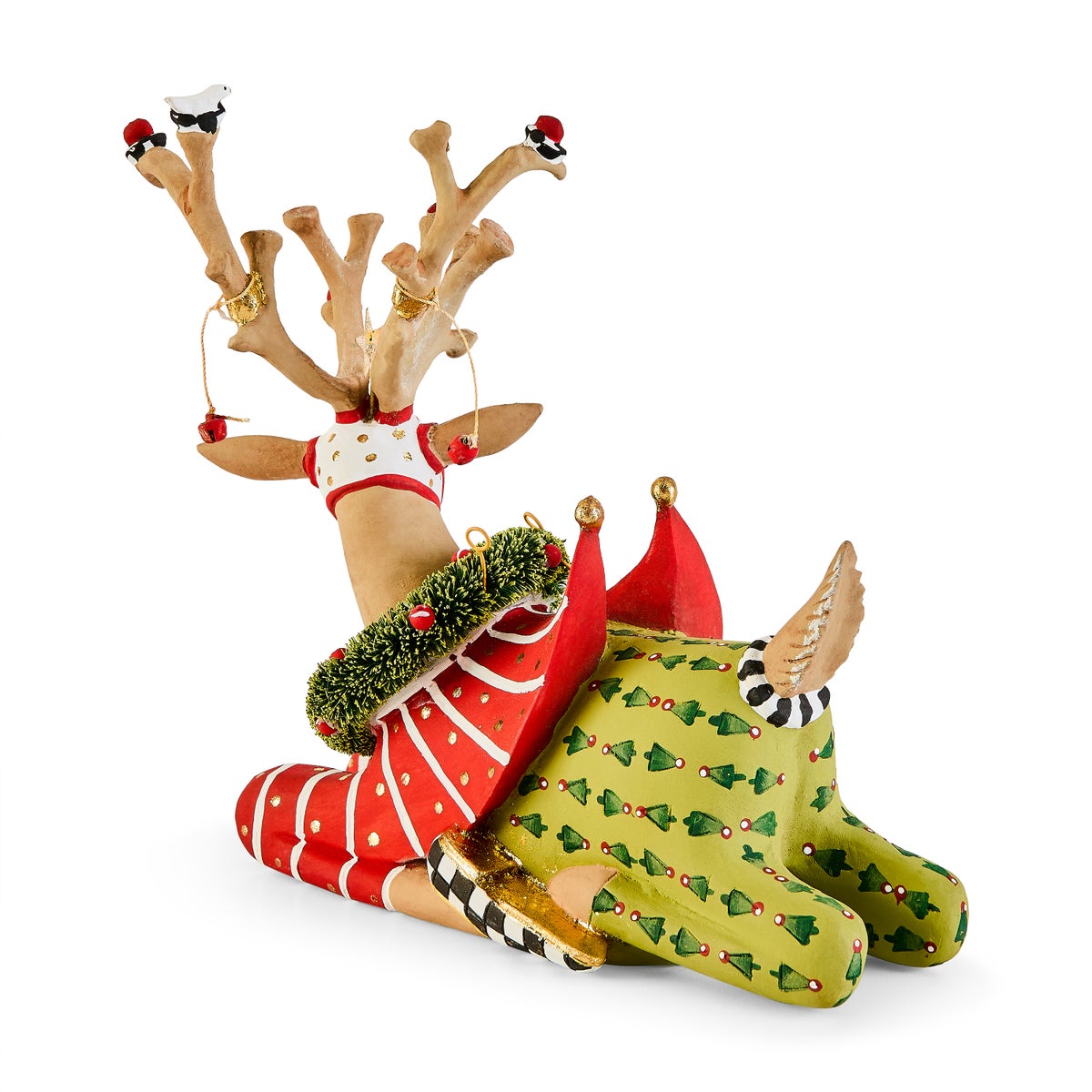 Patience Brewster Dash Away Sitting Prancer Reindeer Figure - Image 8