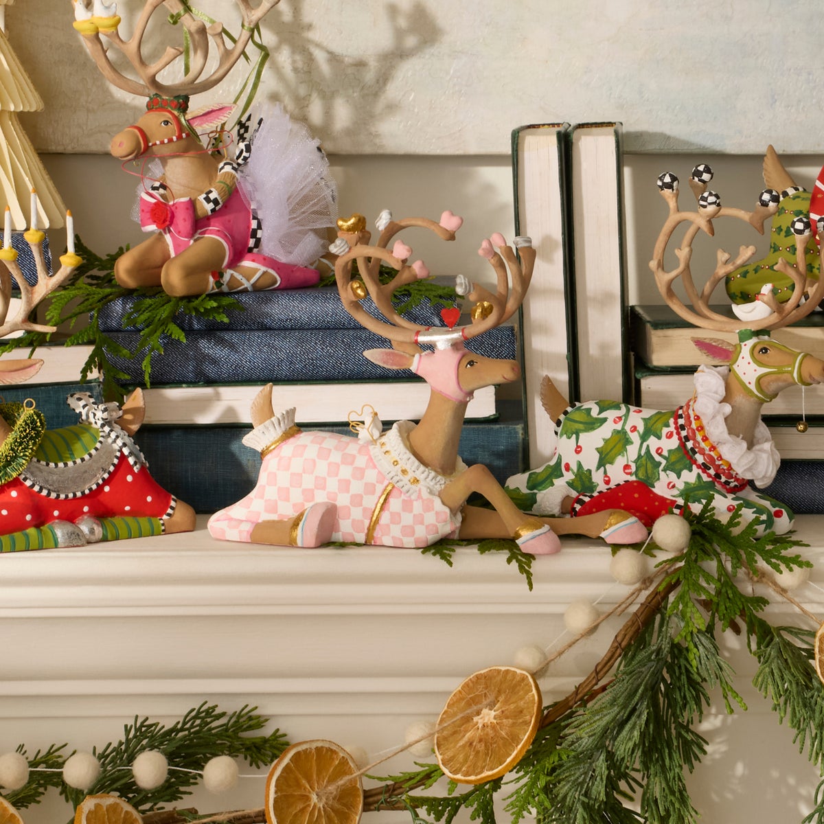 Patience Brewster Dash Away Sitting Cupid Reindeer Figure - Image 4