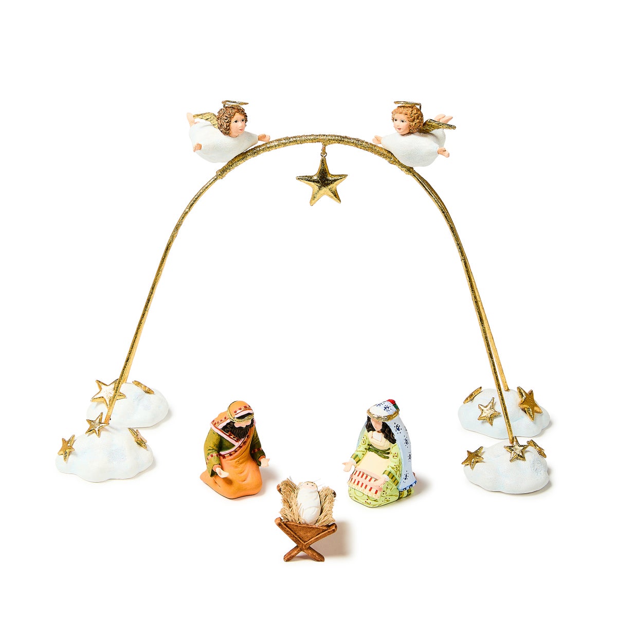 Patience Brewster Nativity Cherub Angels Mini Arch Set, Set of 4