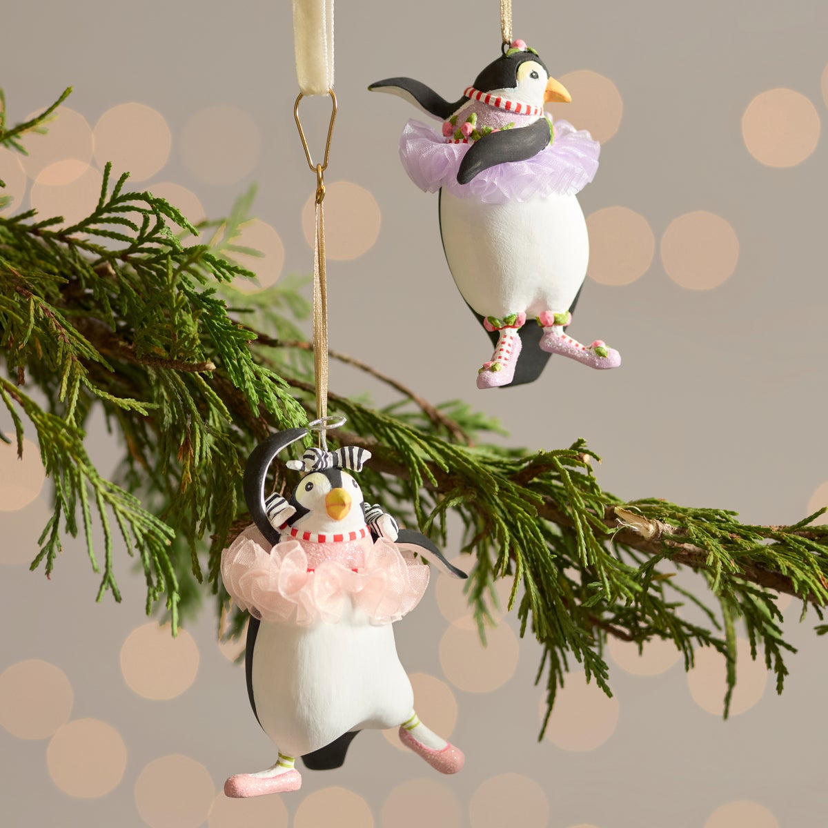 Patience Brewster Penguins En Pointe Mini Ornaments, Set of 4 - Image 5