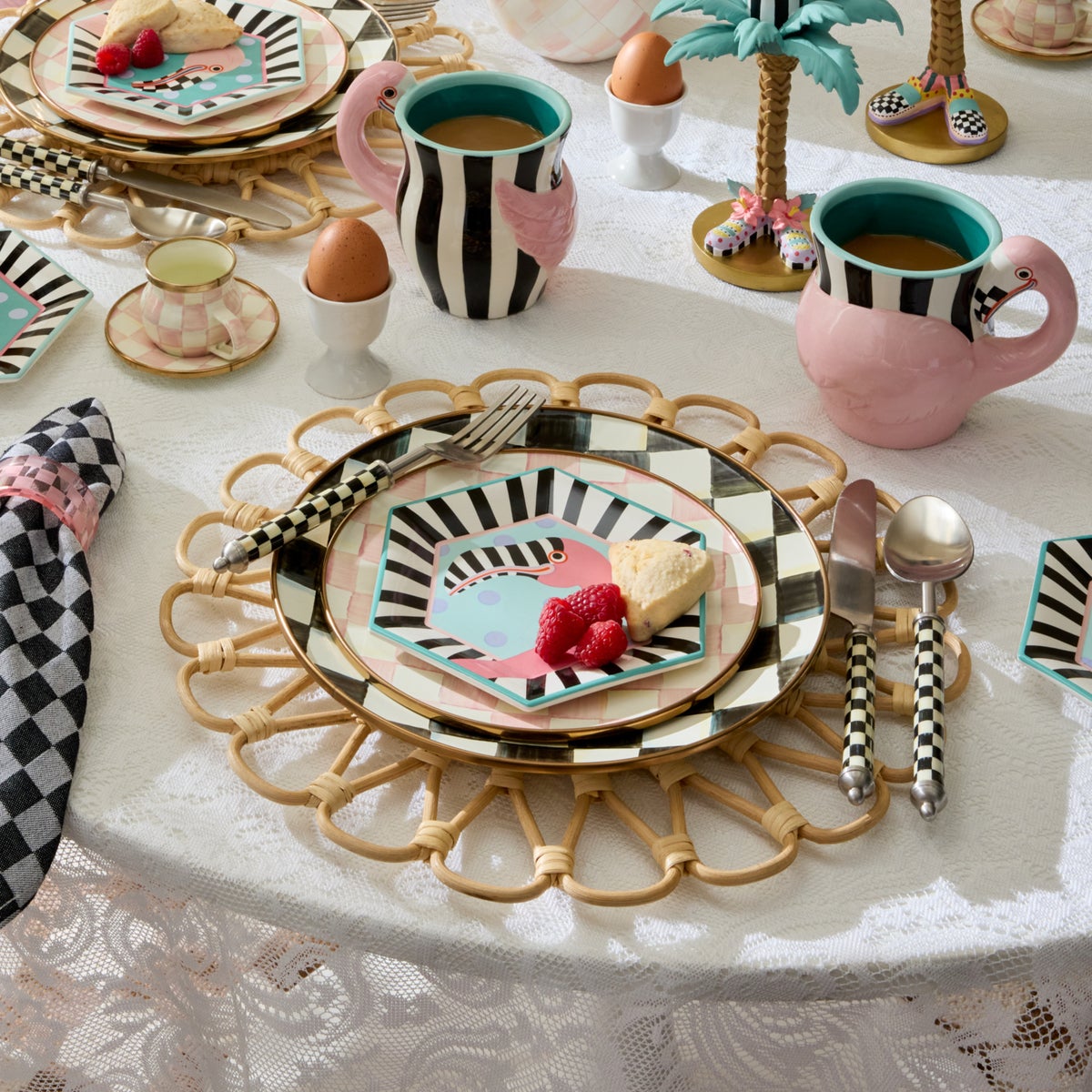 Patience Brewster Flamingo Dessert Plates, Set of 4 - Image 6