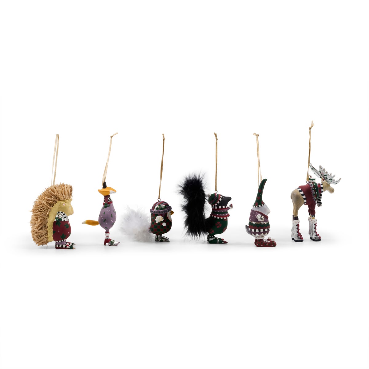 Patience Brewster Mooseltoe Mini Ornaments, Set of 6 - Image 4