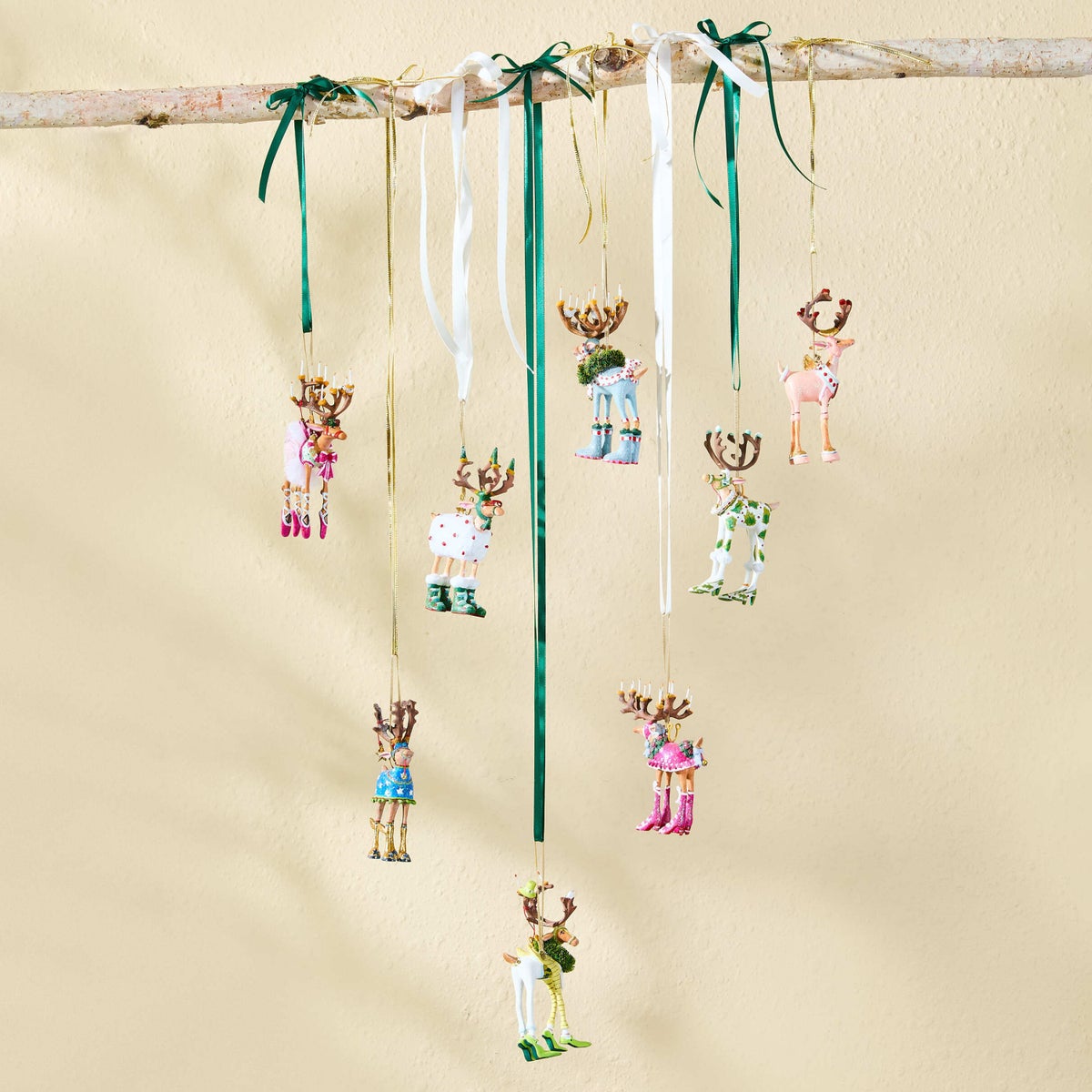 Patience Brewster Dash Away Reindeer Mini Ornaments Set - Image 2
