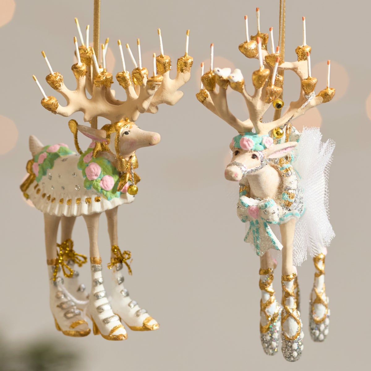 Patience Brewster Moonbeam Reindeer Mini Ornaments Set - Image 5