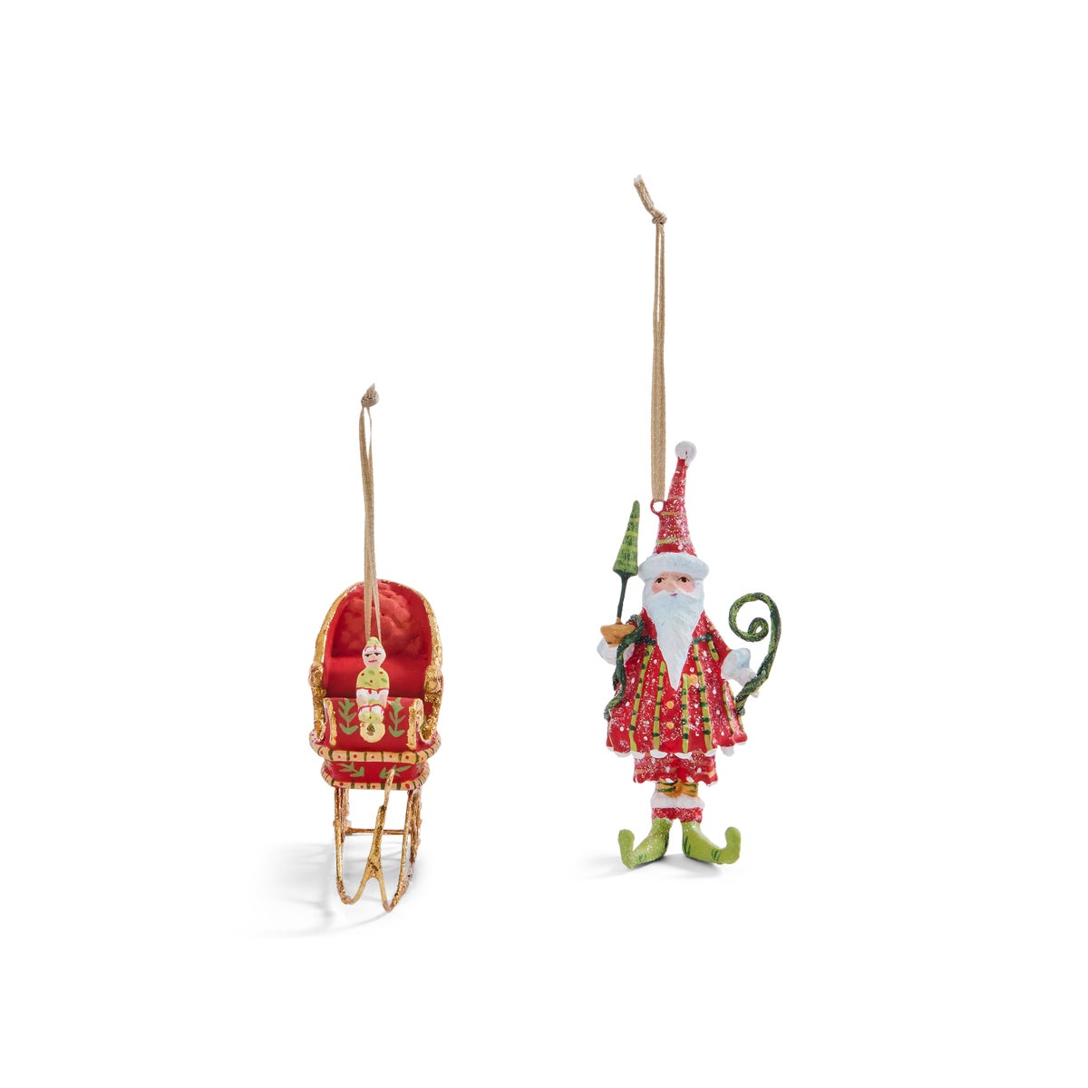 Patience Brewster Dash Away Santa Mini Ornaments Set - Image 4
