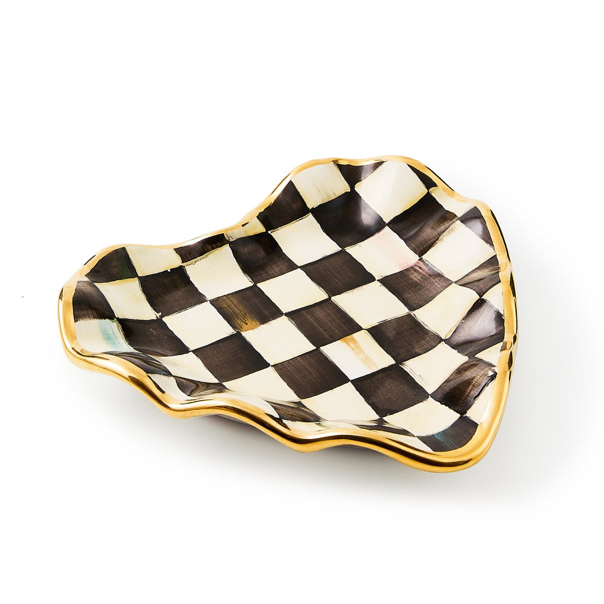 Courtly Check Fluted Heart Plate - Image 4