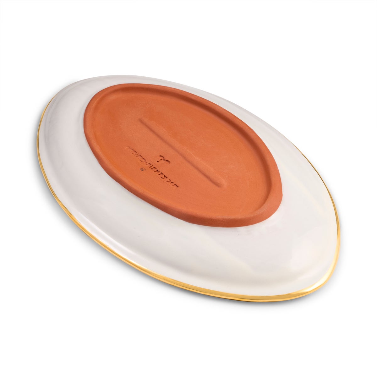 Royal Check Ceramic Football Platter - Image 4
