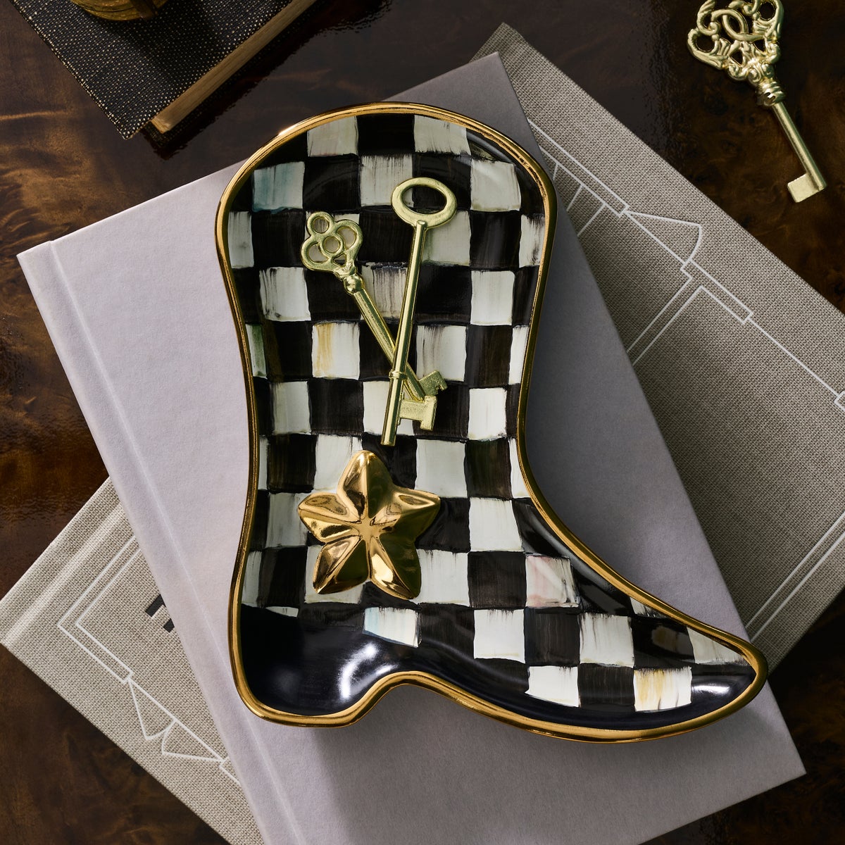 Lainey Wilson Courtly Check Cowgirl Boot Dish - Image 2