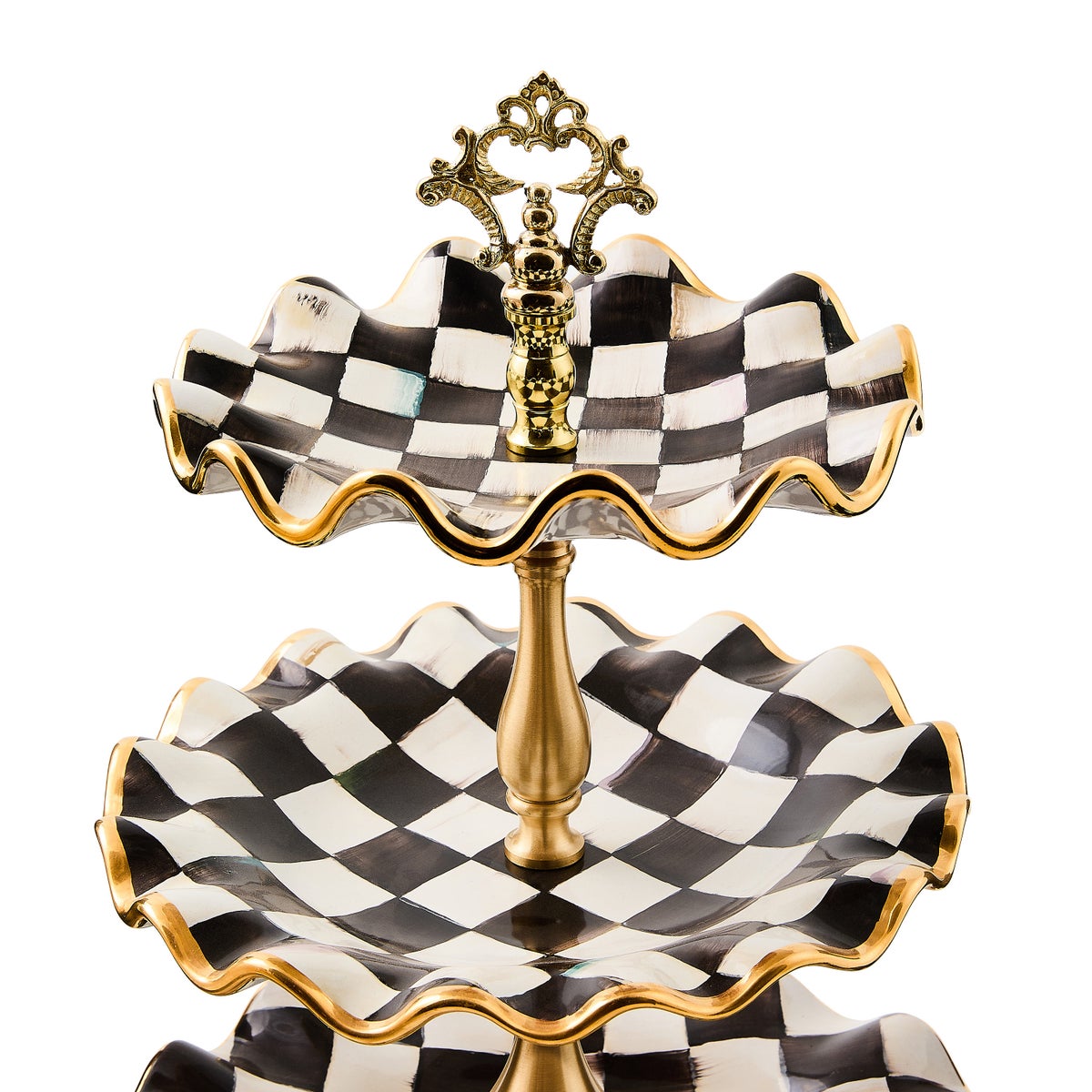 Courtly Check Ceramic Three Tier Sweet Stand - Image 3