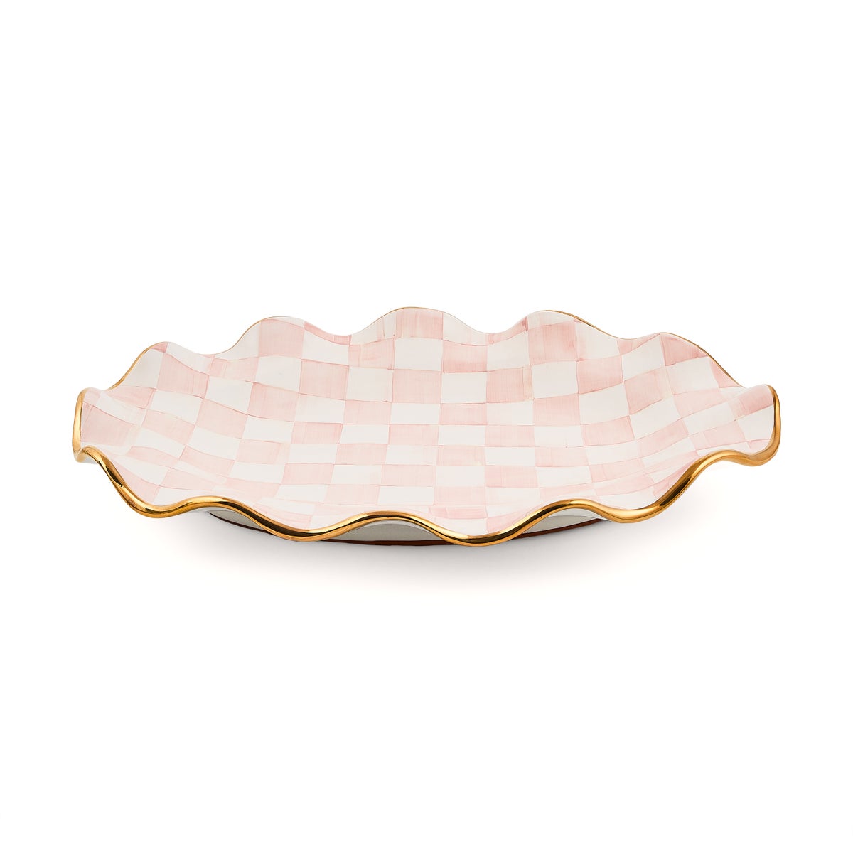 Rosy Check Ceramic Large Serving Platter - Image 2