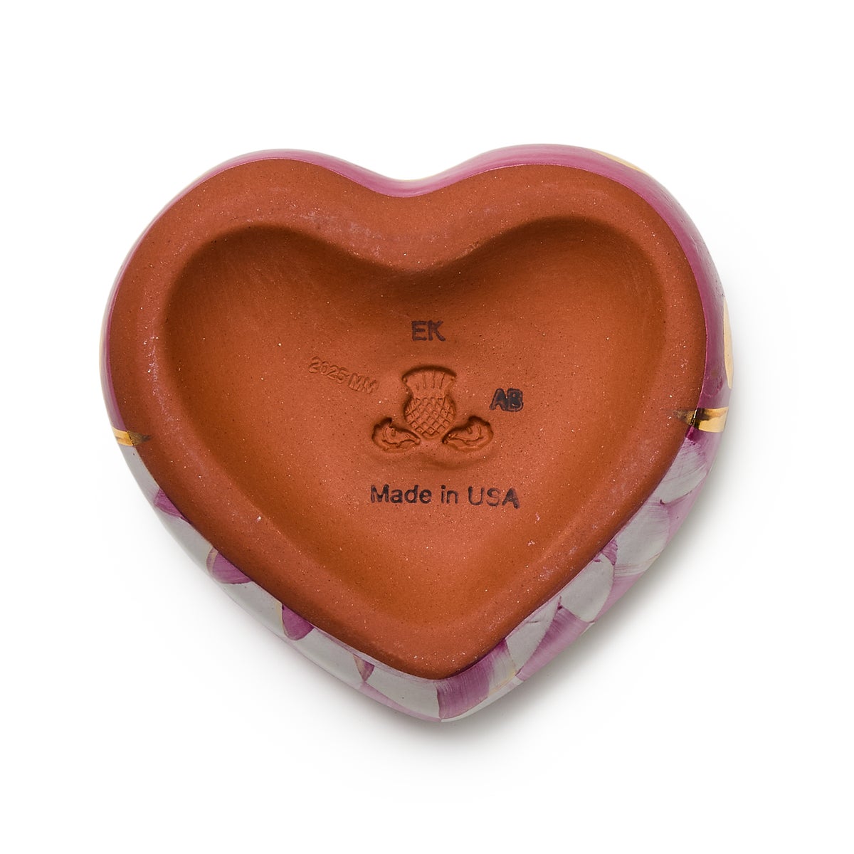 Pink Dotty Heart Ceramic Decor - Image 7