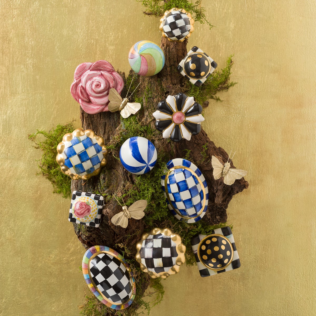 Courtly Check Petit Four Round Knob - Image 4
