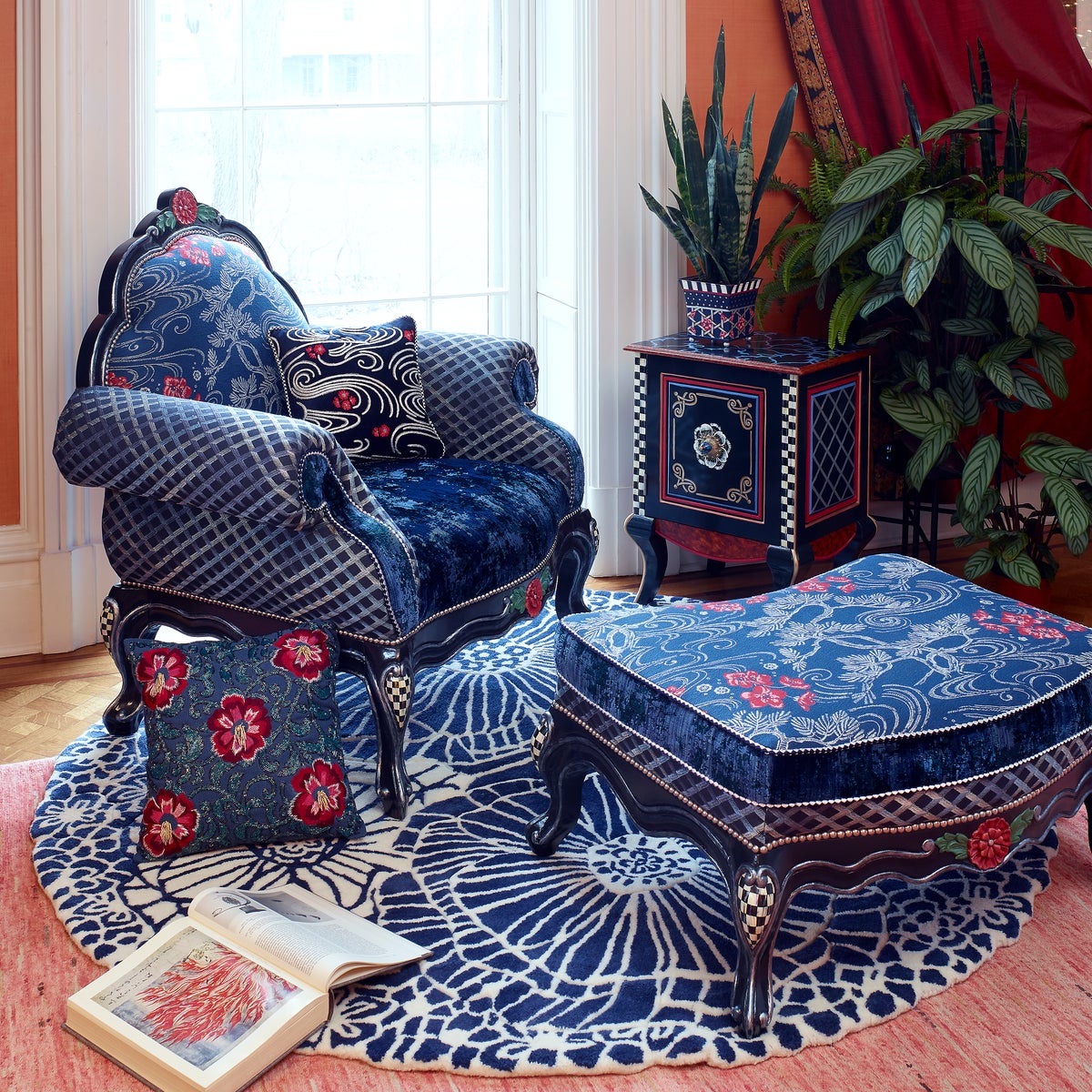 Bluetopia Ottoman - Image 2