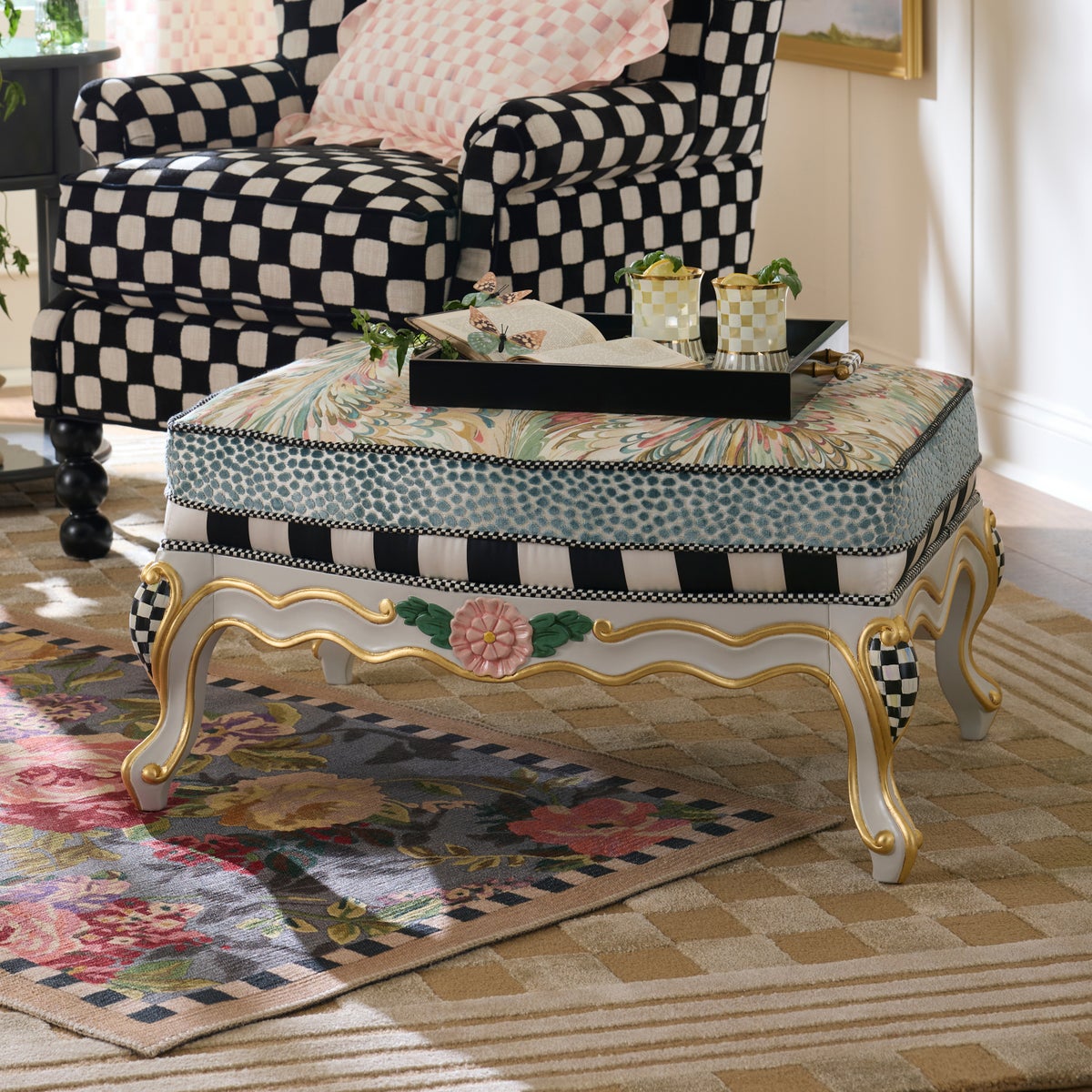 Storybook Upholstered Ottoman - Image 2