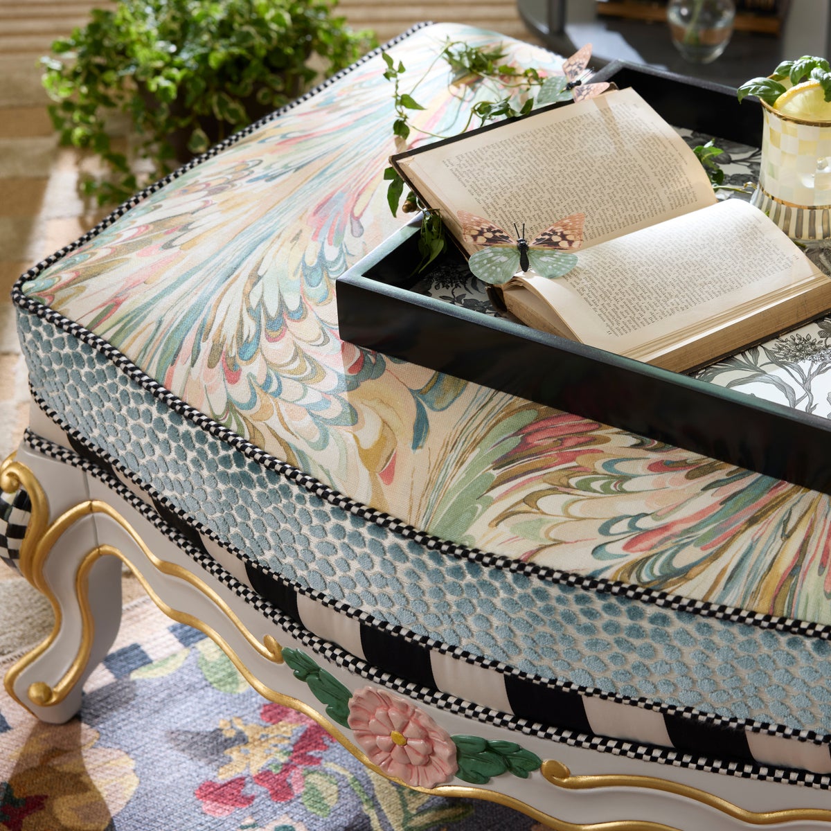 Storybook Upholstered Ottoman - Image 3