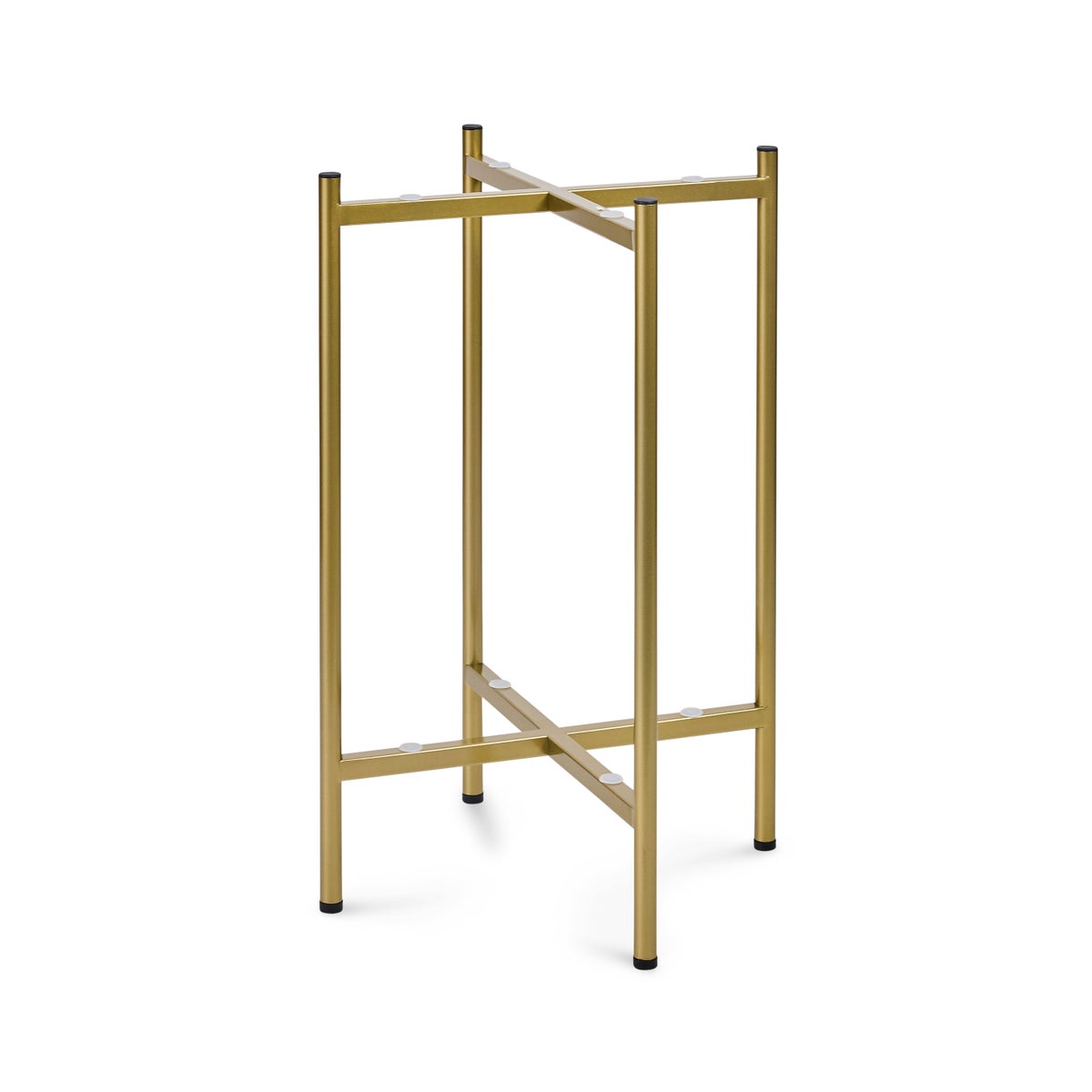 Sterling Check Enamel 2-Tier Cocktail Table - Image 4