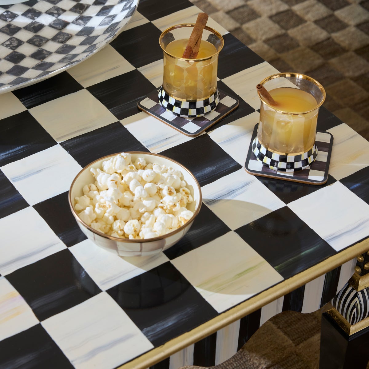 Courtly Check & Stripe Coffee Table - Image 4