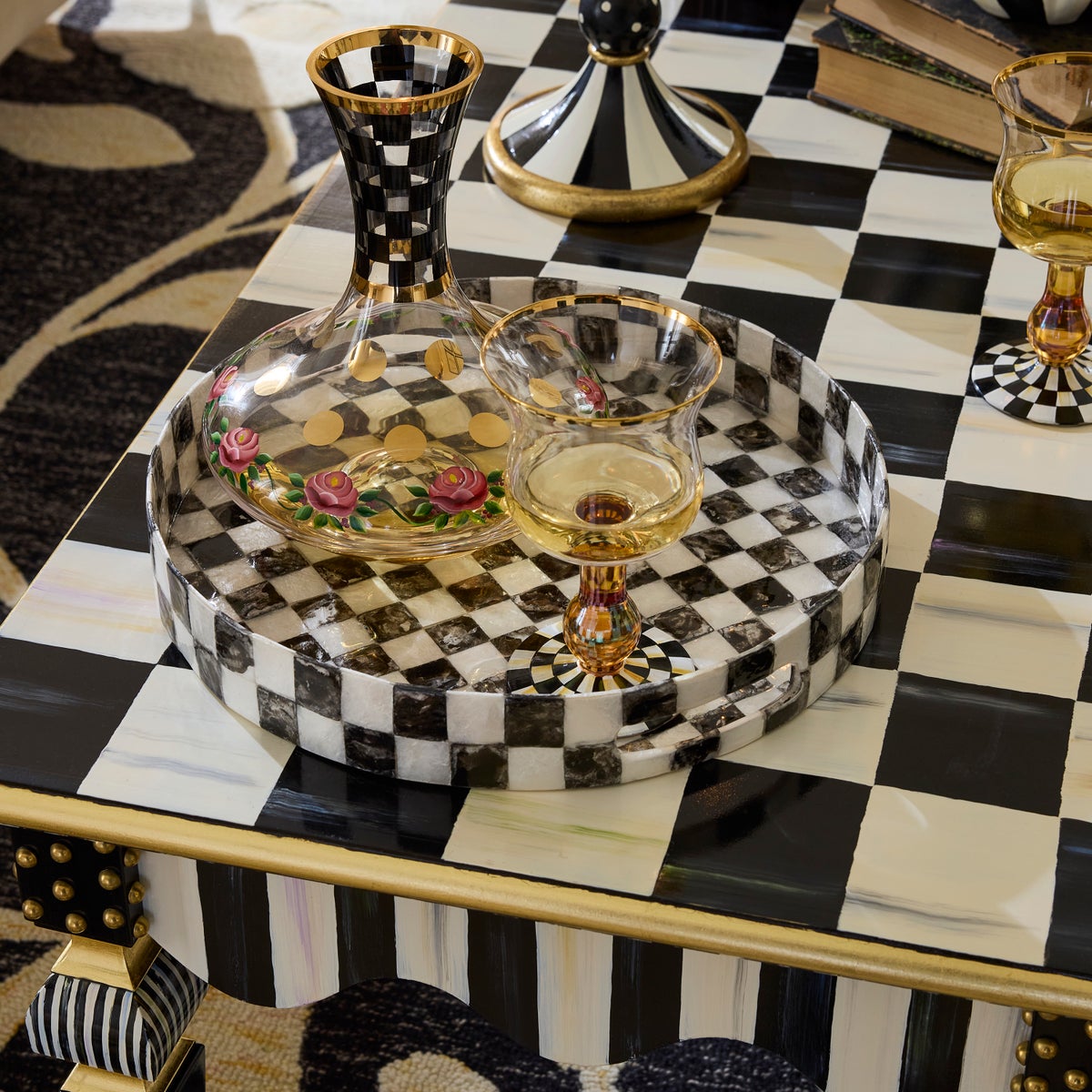 Courtly Check & Stripe Coffee Table - Image 5