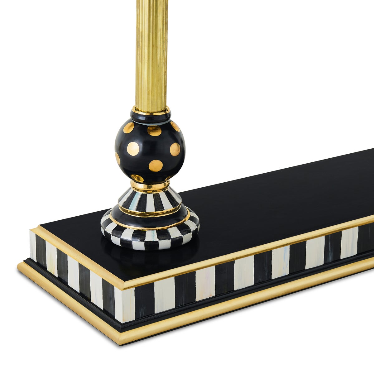 Courtly Brass & Ceramic Console Table - Image 5