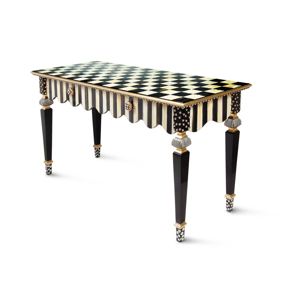 Courtly Stripe Console Table - Image 4