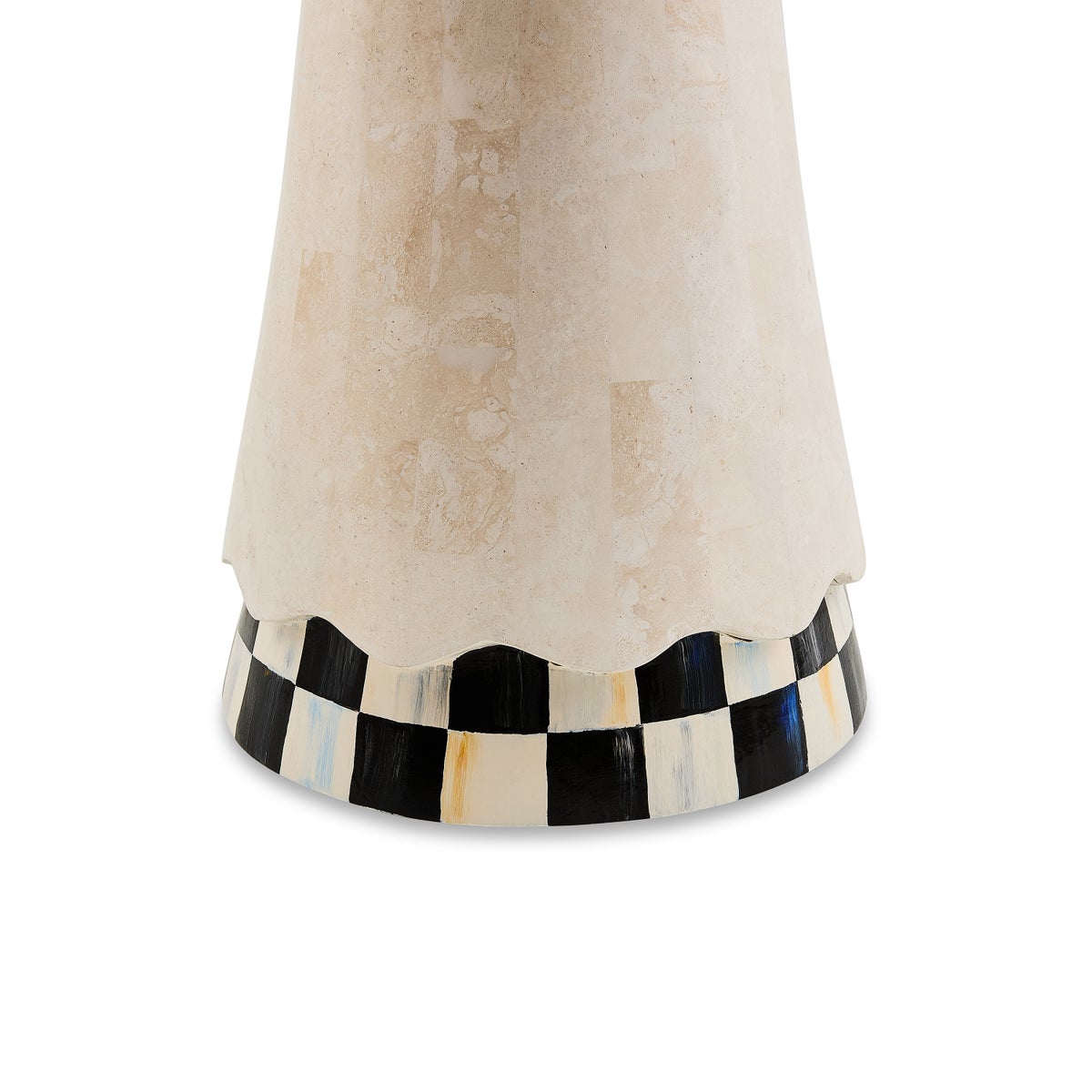 Courtly Check Scalloped Accent Table - Image 4