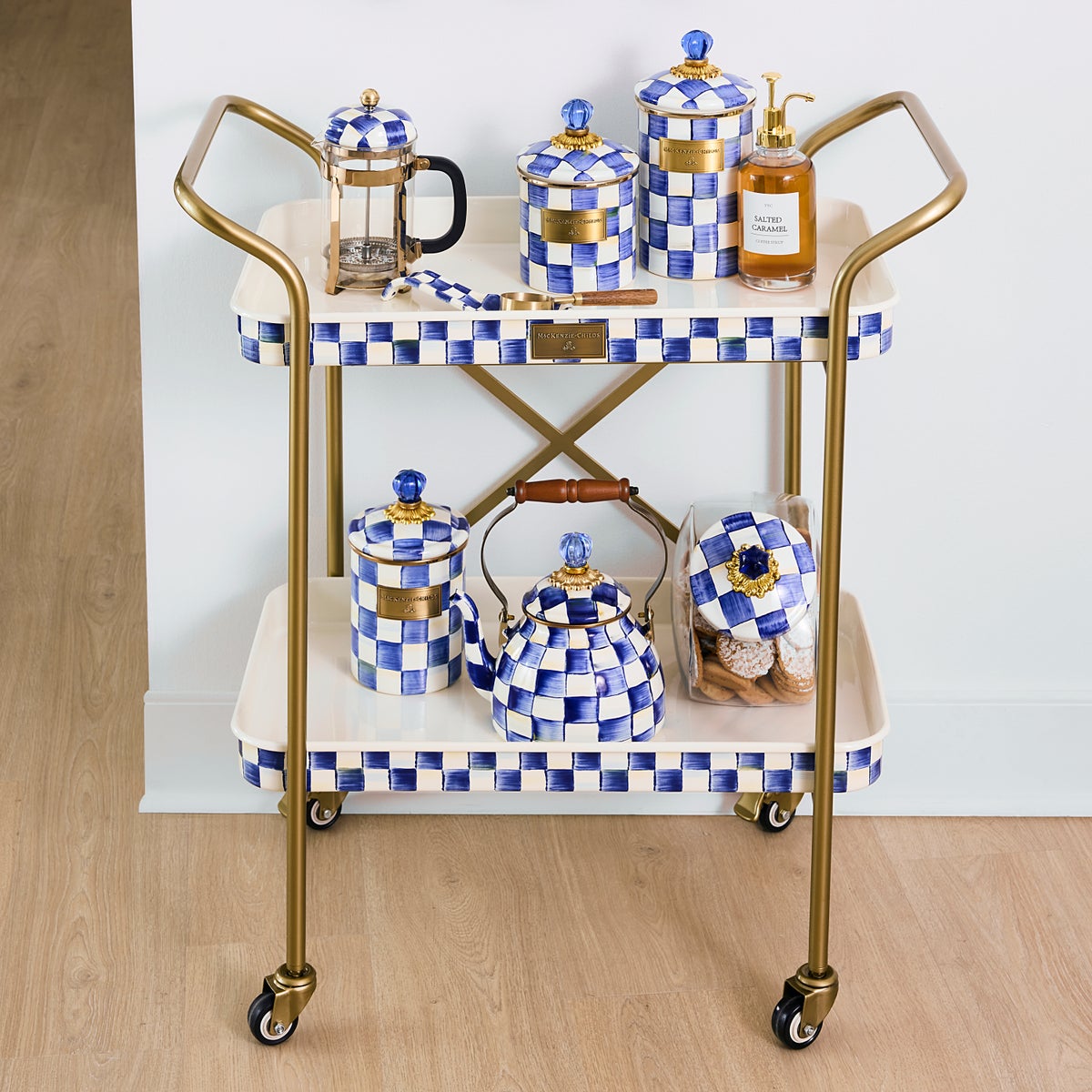Royal Check 2-Tier Kitchen Cart - Image 2