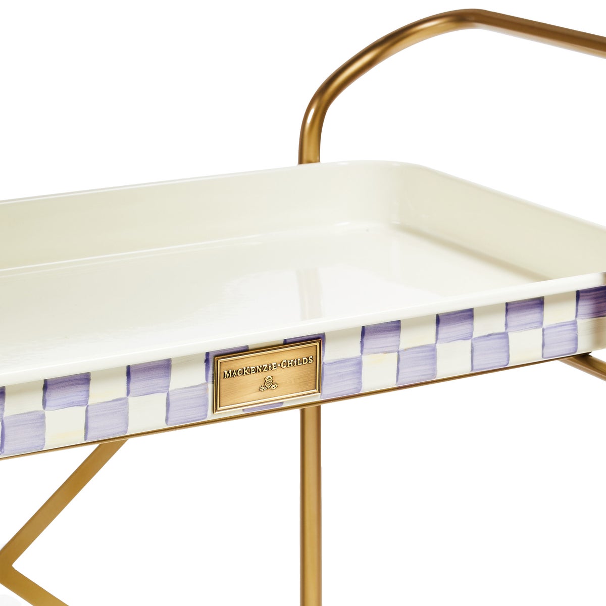 Violet Check 2-Tier Kitchen Cart - Image 2