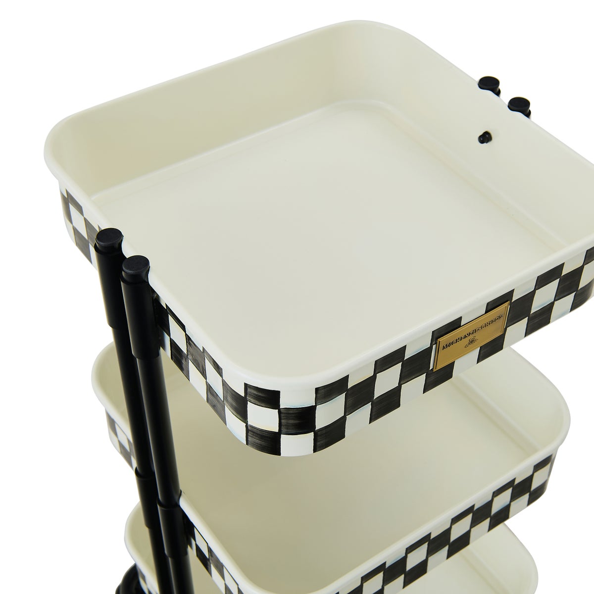 Courtly Check 3-Tier Compact Kitchen Cart - Image 3
