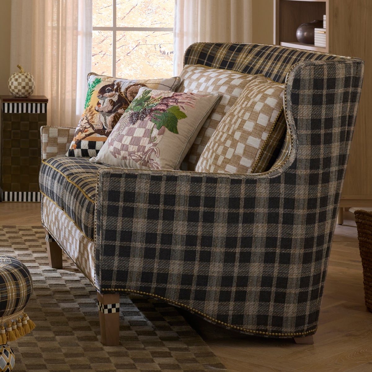 Mad for Plaid Loveseat - Image 8