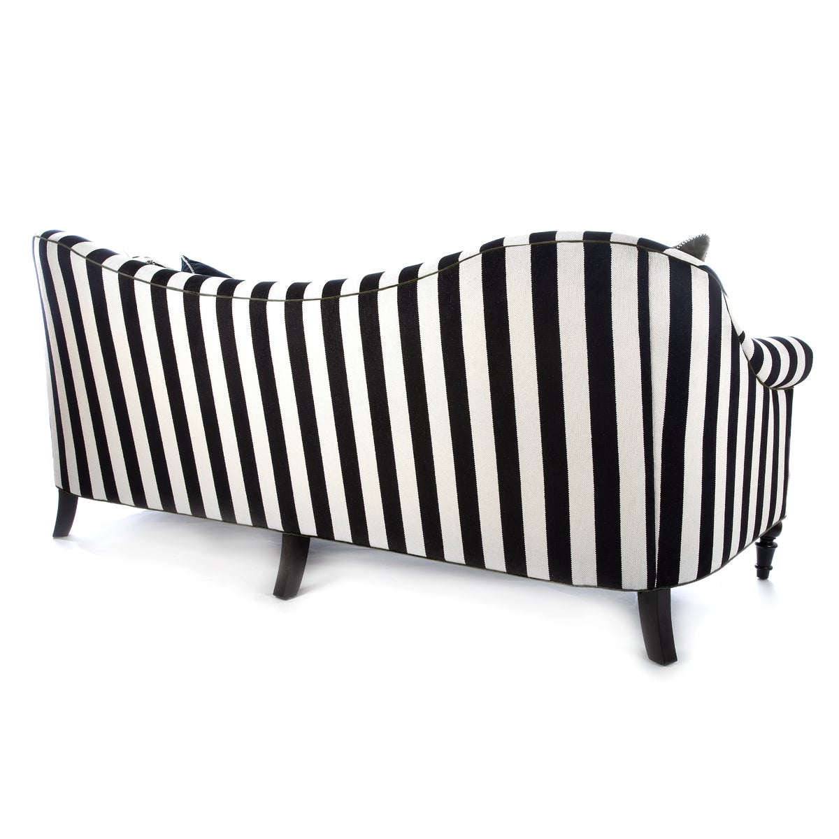 Marquee Black Stripe Chenille Sofa - Image 3