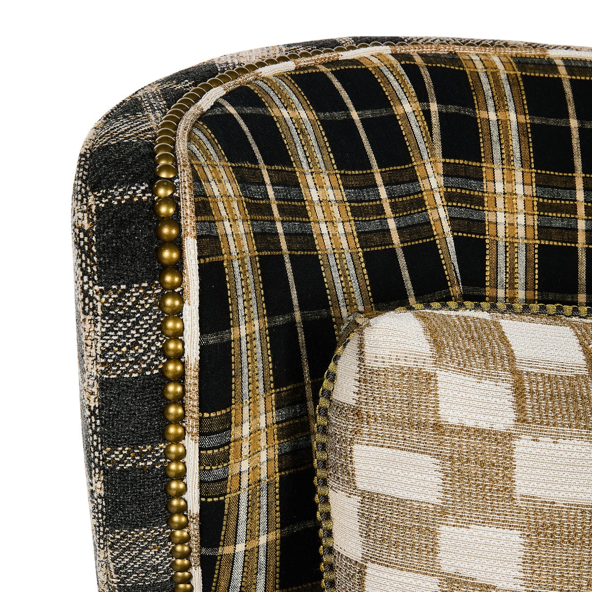 Mad for Plaid Wing Chair - Image 3