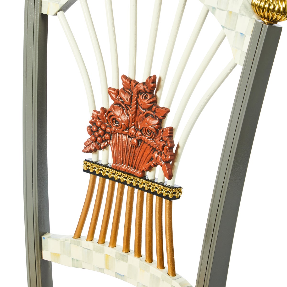 Sterling Check Flower Basket Side Chair - Image 7