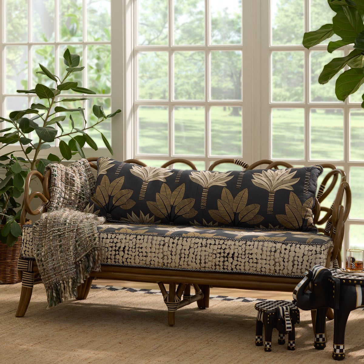 Wild Indoors Rattan Loveseat - Image 2