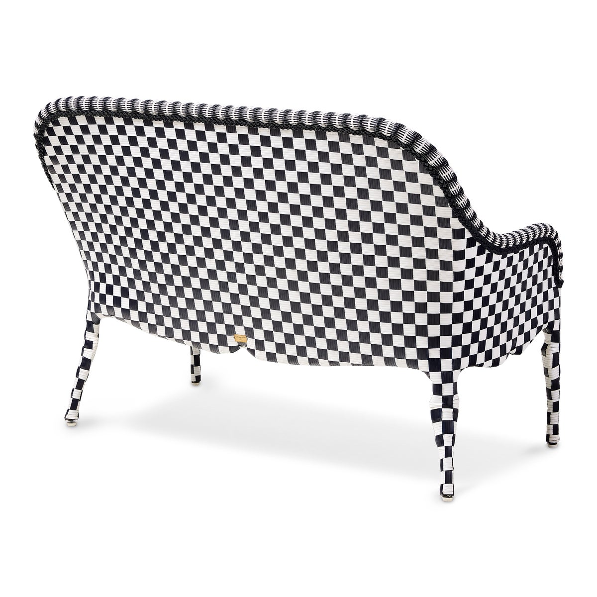Gambit Check Outdoor Loveseat - Image 4