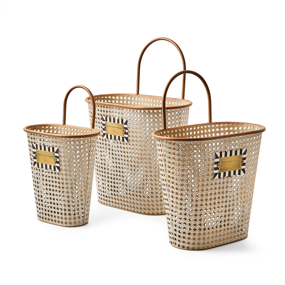 Cane Baskets, Set of 3 - Image 4