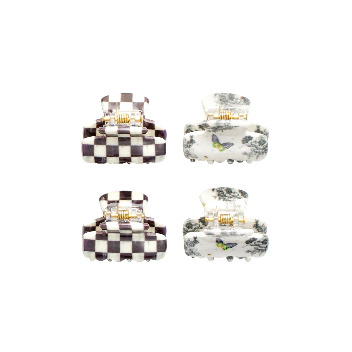 Goody Black Multi Mini Claw Set of 4