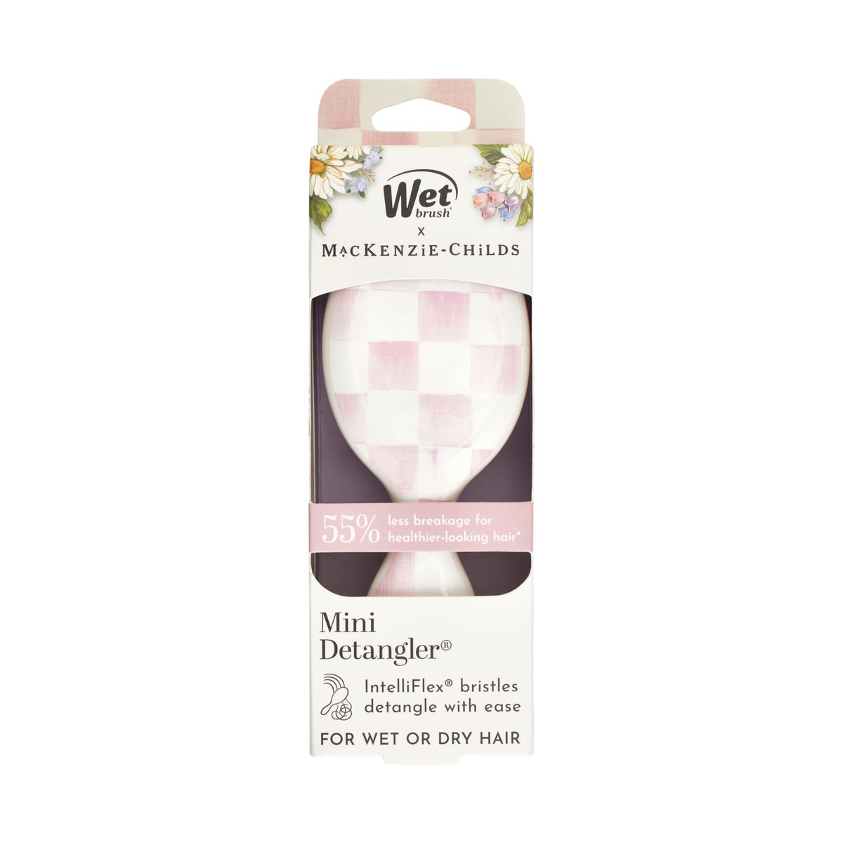 Wet Brush Rosy Check Mini Detangler Brush - Image 3