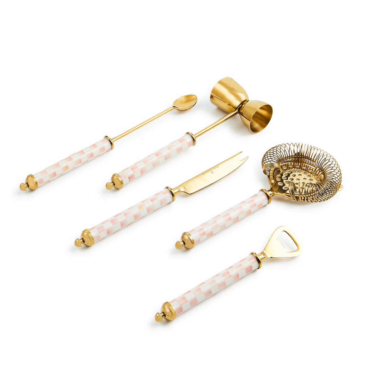 Rosy Check 3260 Gold Cocktail Set - Image 3