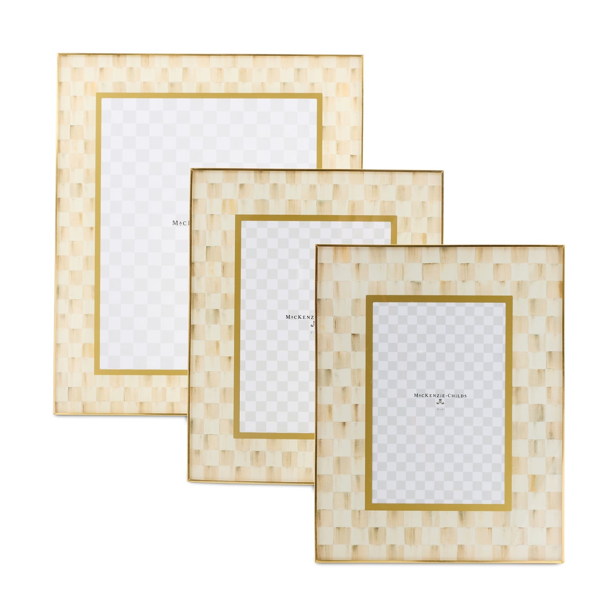 Mocha Check 5" x 7" Glass Frame - Image 5