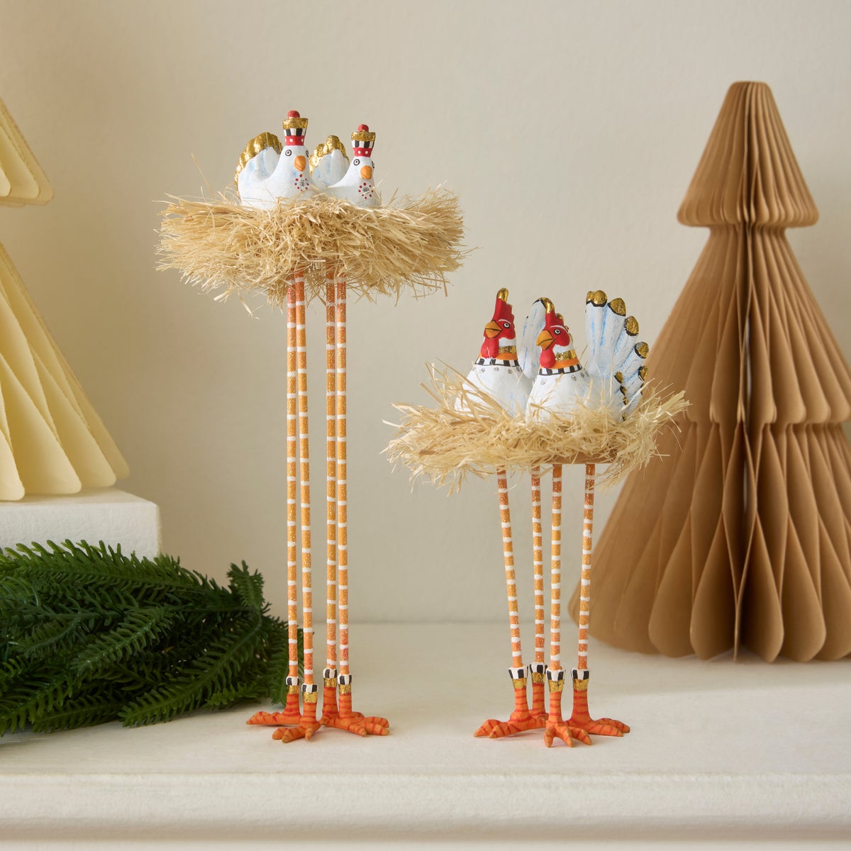 Patience Brewster Nativity Chicken & Dove Figures - Image 2