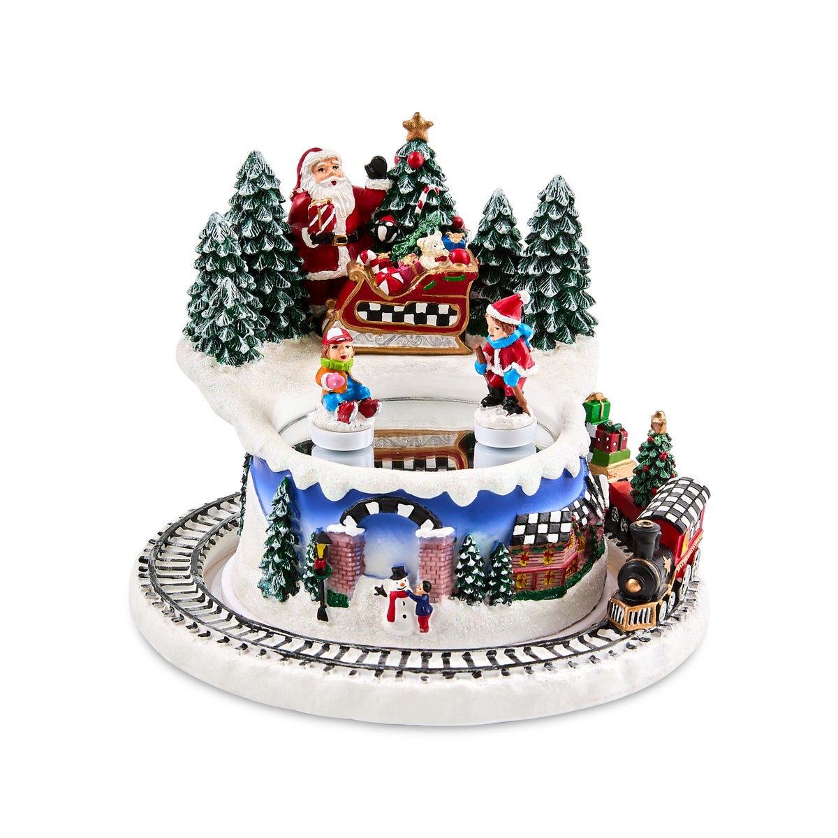 Musical Ice Skating Winter Scene - Image 3