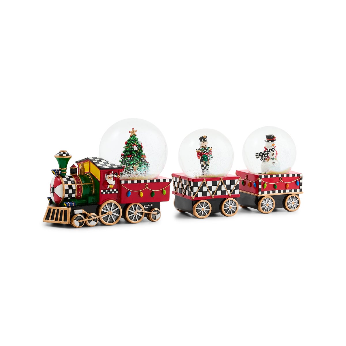 Holiday Train Snow Globe Set, Set of 3 - Image 4