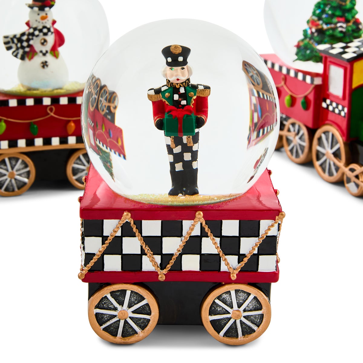 Holiday Train Snow Globe Set, Set of 3 - Image 6