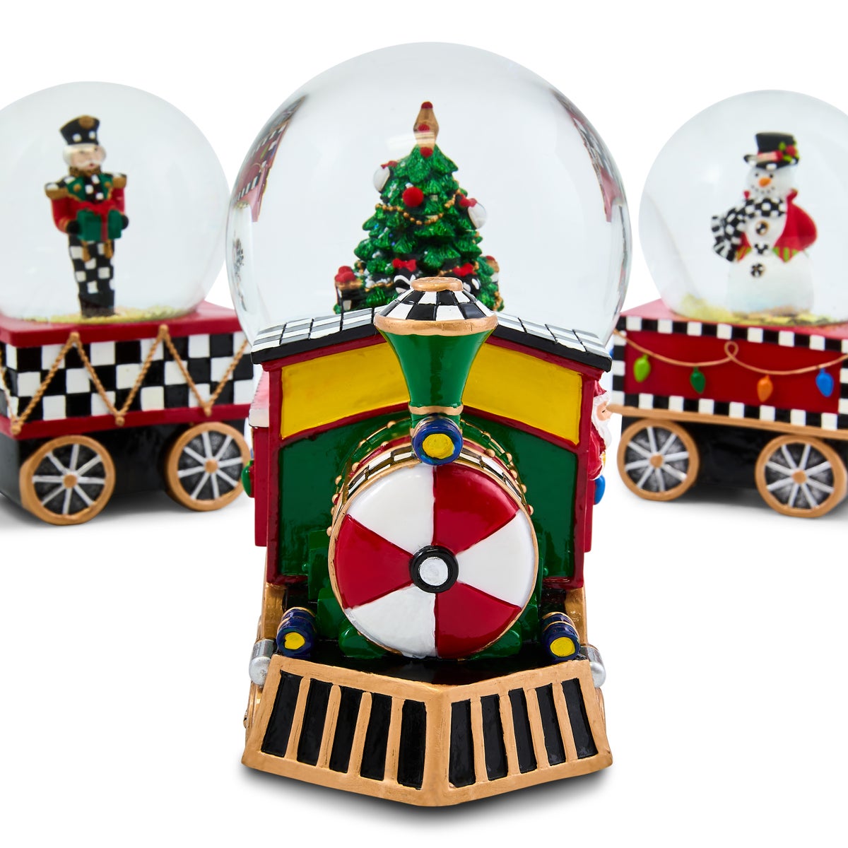 Holiday Train Snow Globe Set, Set of 3 - Image 7