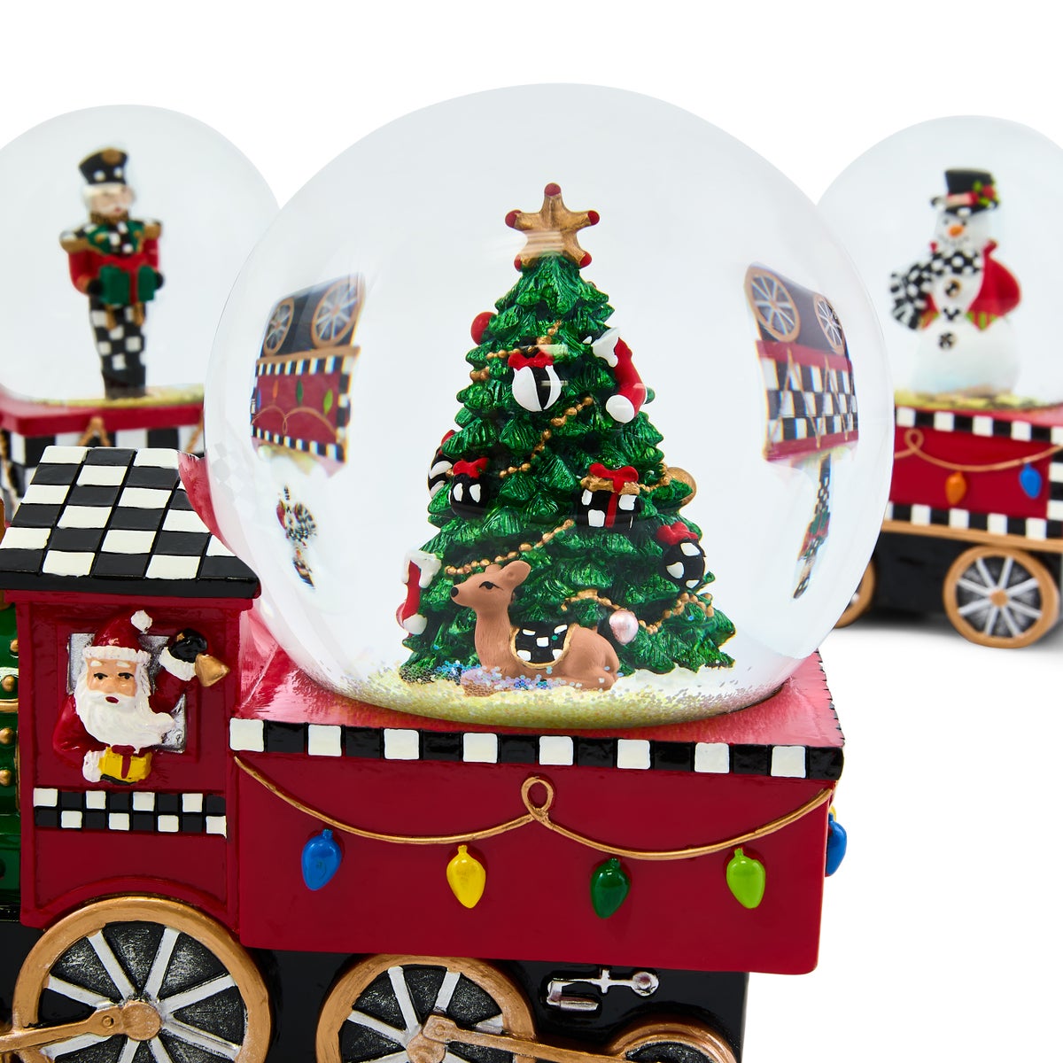 Holiday Train Snow Globe Set, Set of 3 - Image 8